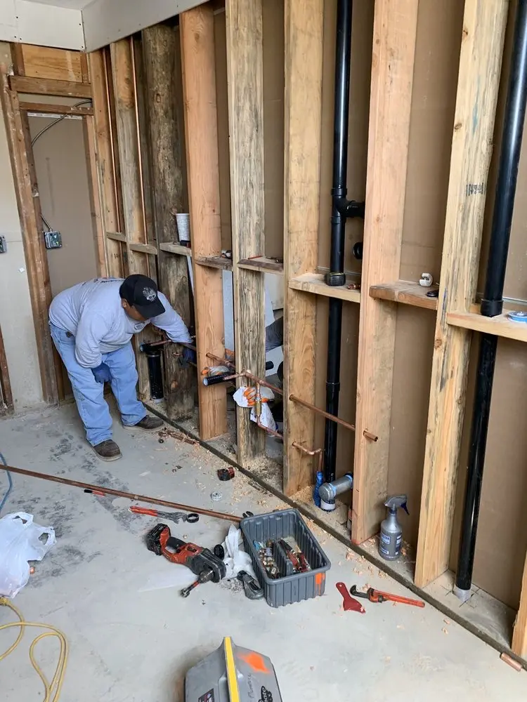 Commercial rough-in plumbing for Trenchless Sewer Repair in Whitemarsh